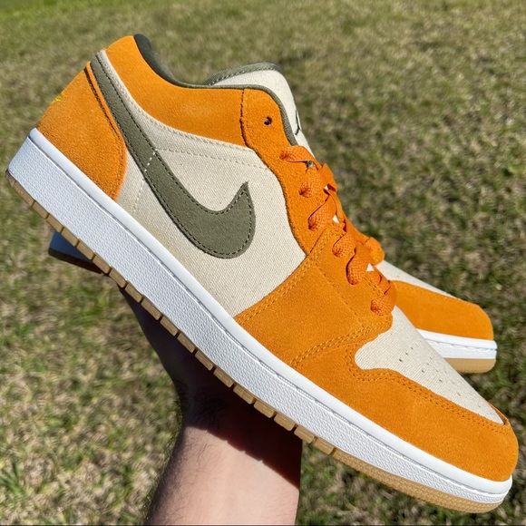 Nike Other - NIKE AIR JORDAN 1 LOW TAN GREEN
